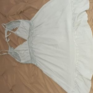 Backless party dress sky blue